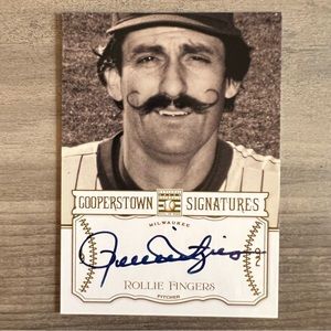 Rollie Fingers Panini Cooperstown Signatures Autographed Card - 451/700